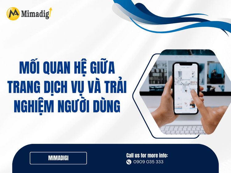 The relationship between service pages and user experience at MIMA