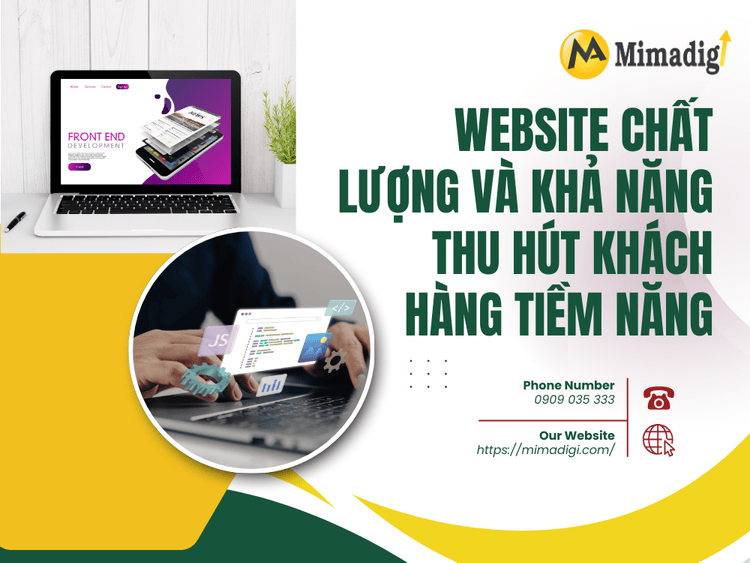 The relationship between a quality website and the ability to attract potential customers at MIMA