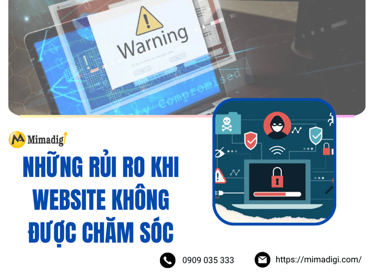 Risks when a website is not maintained at MIMA