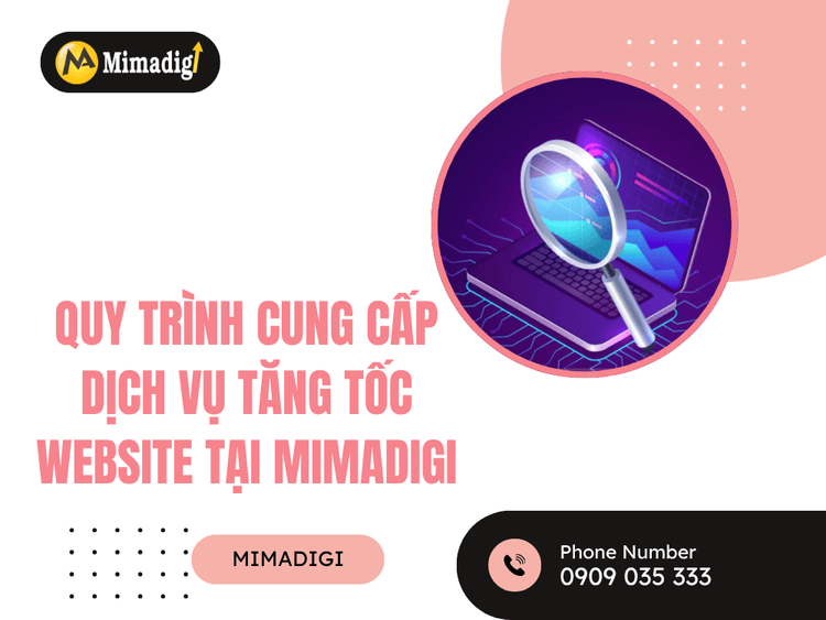 Website speed optimization service process at MIMADIGI