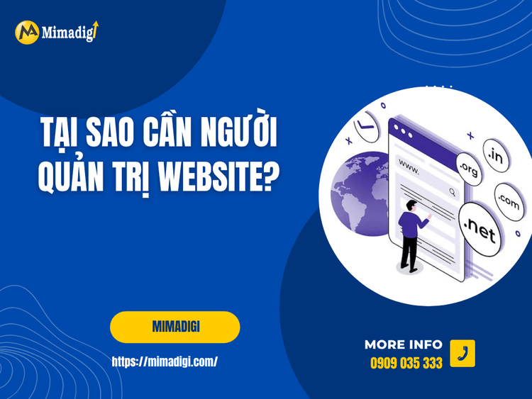 Tại sao cần người quản trị website? tại MIMA
