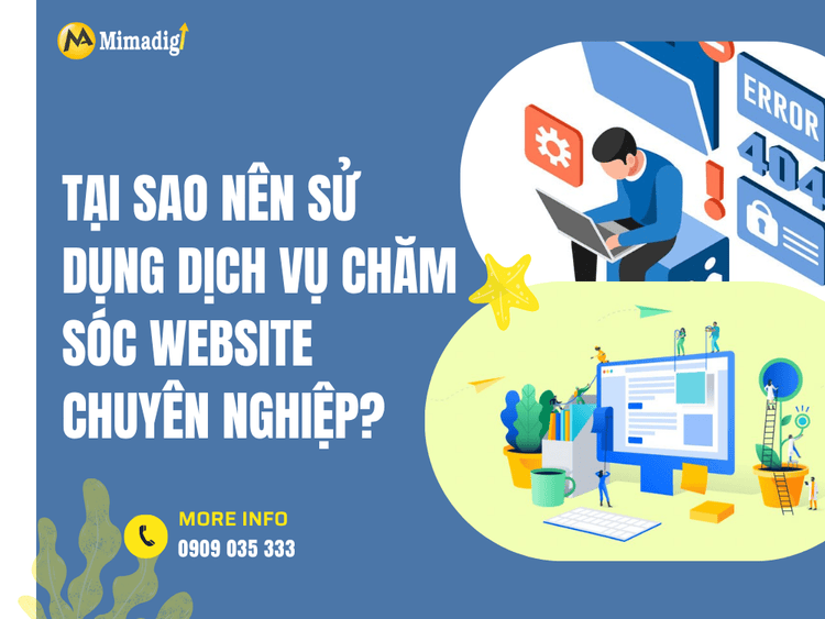 Why should you use a professional website care service? at MIMA