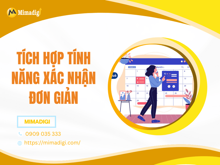 Tích hợp tính năng xác nhận đơn giản tại MIMA