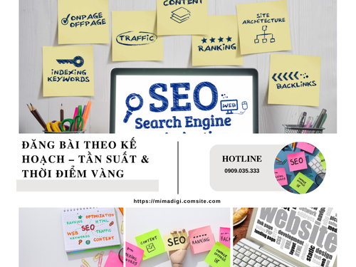 Lên lịch đăng bài định kỳ giúp website phát triển đều của MIMADIGI