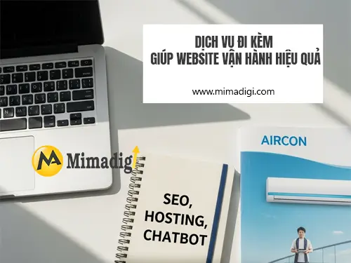 Thiết kế website dịch vụ bảo trì máy lạnh tại mimadigi