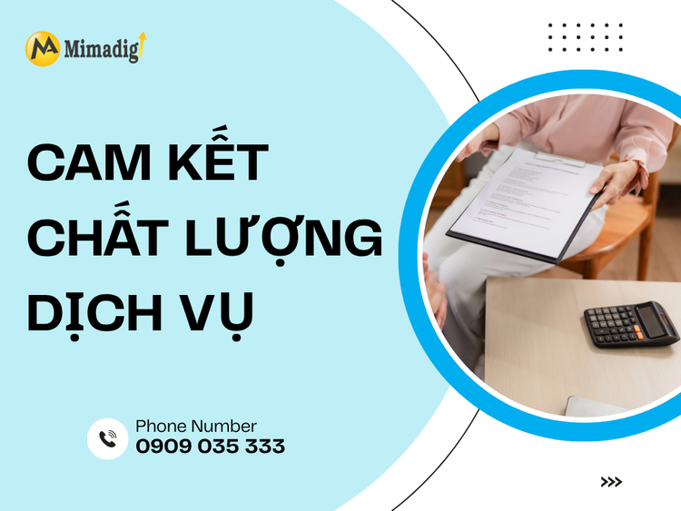 Cam Kết Chất Lượng Dịch Vụ tại mima