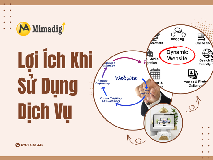 Lợi Ích Khi Sử Dụng Dịch Vụ Chăm Sóc Website Tại MIMADIGI