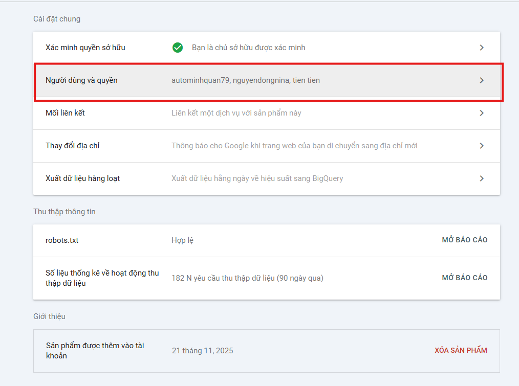 Phân Quyền Google Analytics và Search Console Dễ Dàng