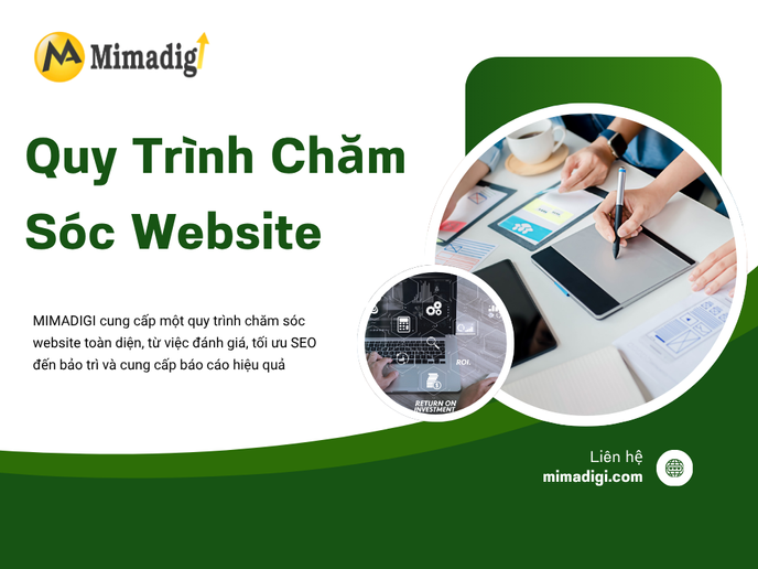 Quy Trình Chăm Sóc Website Tại MIMADIGI