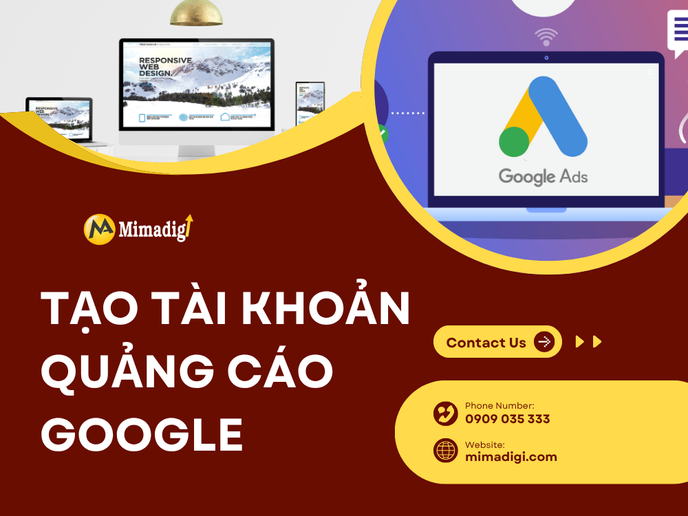 Tạo Tài Khoản Quảng Cáo Google tại mima
