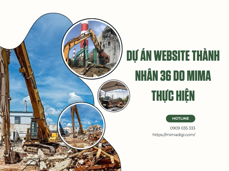 Dự Án Website Thành Nhân 36 Do MIMA Thực Hiện