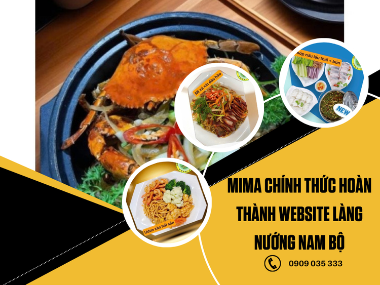 MIMA Chính Thức Hoàn Thành Website Làng Nướng Nam Bộ