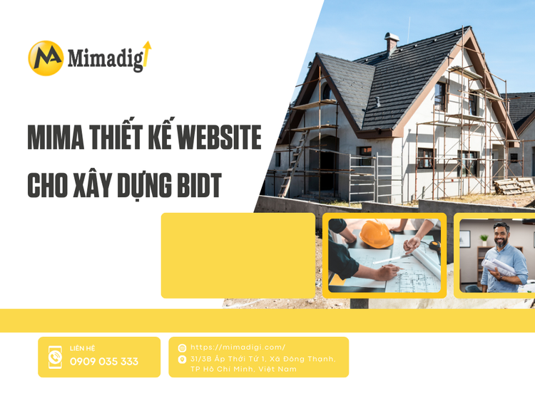 MIMA Thiết Kế Website Cho Xây Dựng BIDT
