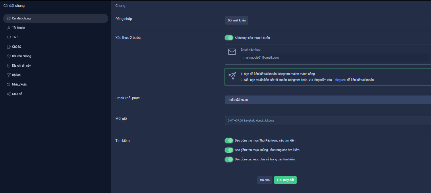 Guide to Using OneMail User Settings Features