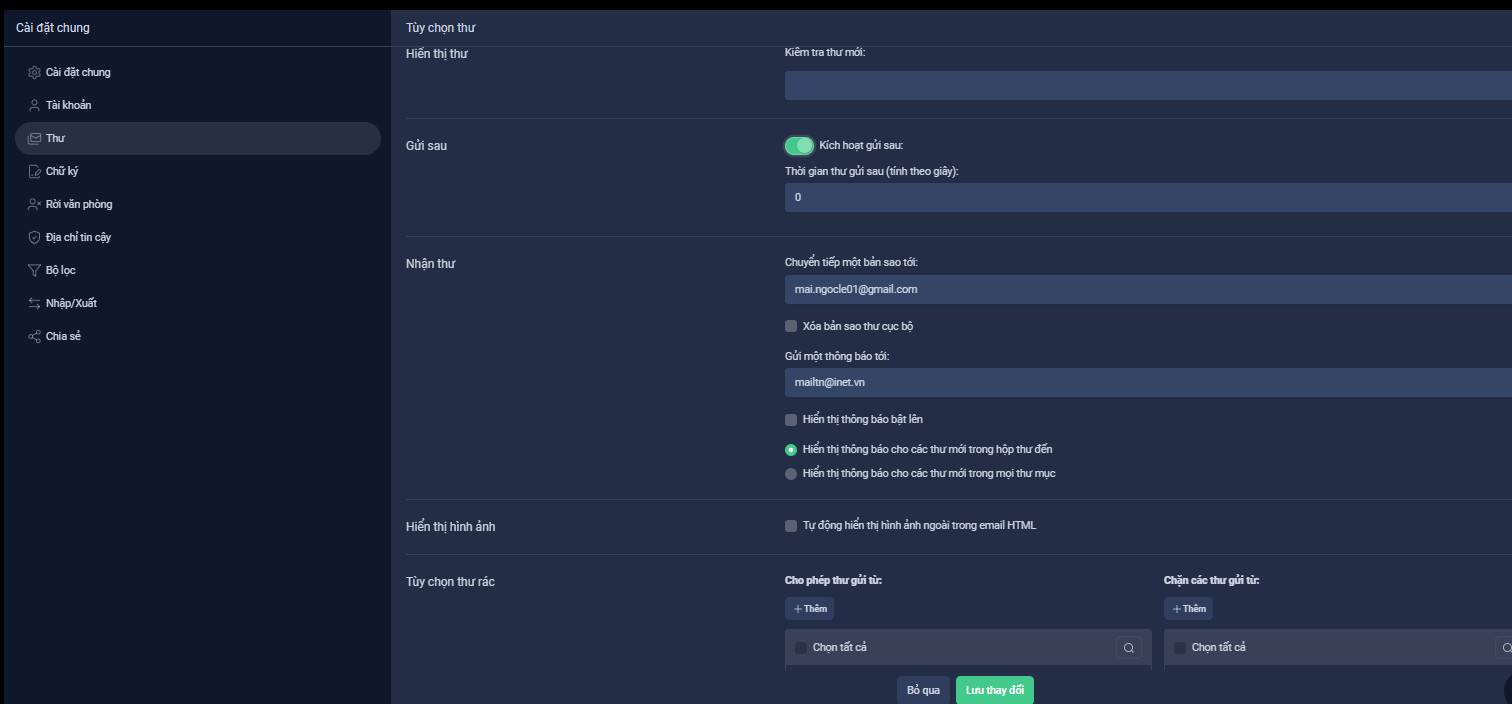 Guide to Using OneMail User Settings Features
