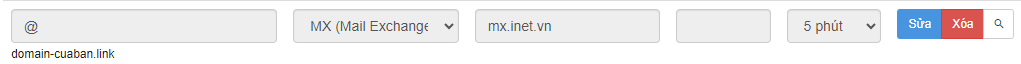 Bản ghi MX