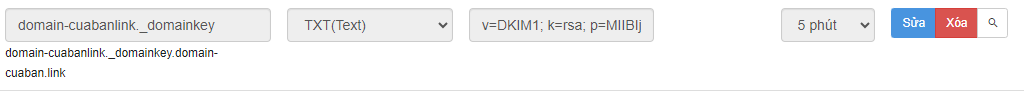 Bản ghi DKIM