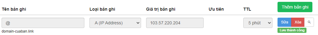 Bản ghi mail