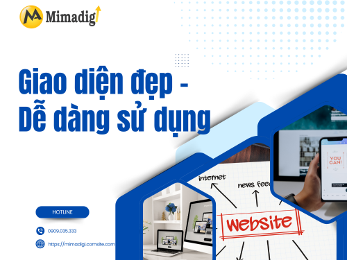 Thiết kế website tại Hà Tĩnh – Hosting nhanh, dễ quản lý của mimadigi