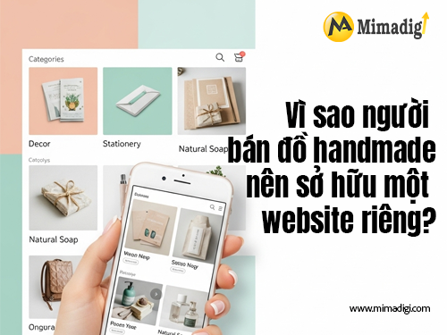 Thiết kế website bán đồ handmade tại mimadigi