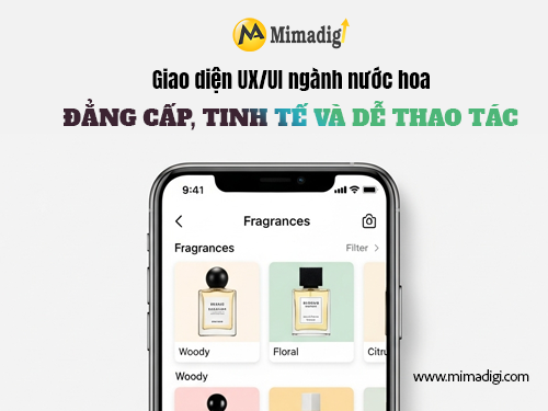 Thiết kế website bán nước hoa tại mimadigi