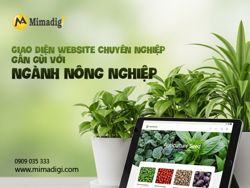Thiết kế website công ty giống cây trồng tại mimadigi