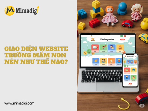 Thiết kế website trường mầm non tại mimadigi
