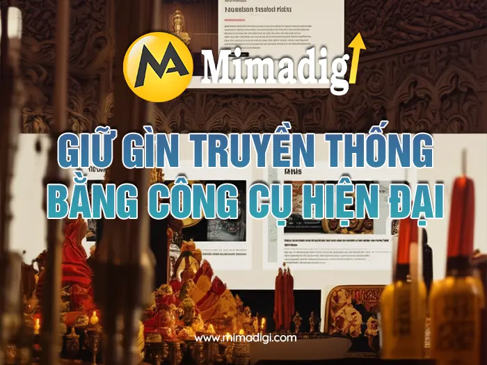 Thiết kế website dịch vụ đi lễ – cúng giỗ thuê tại mimadigi