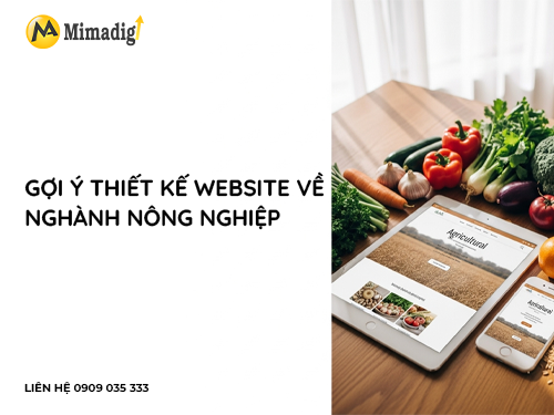 Thiết kế website hợp tác xã nông nghiệp tại mimadigi
