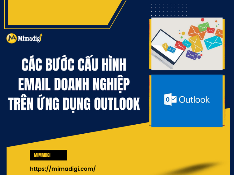 Steps to configure business email on the Outlook app at MIMA