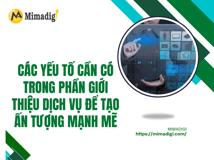 Elements needed in the service introduction to create a strong impression at MIMA