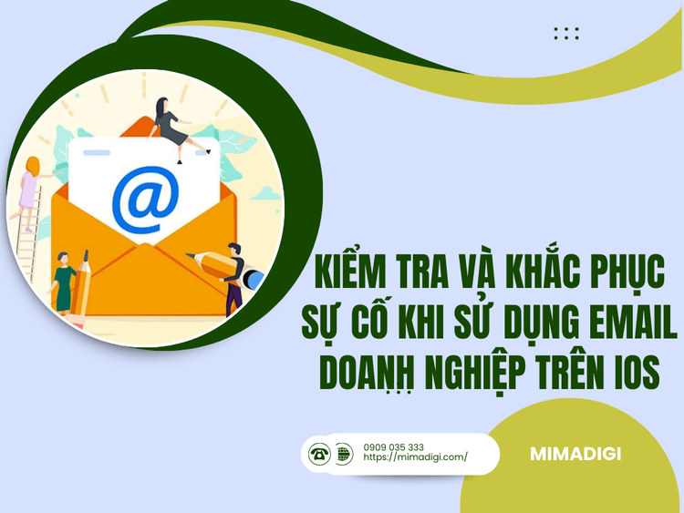 Check and troubleshoot when using business email on iOS at MIMA