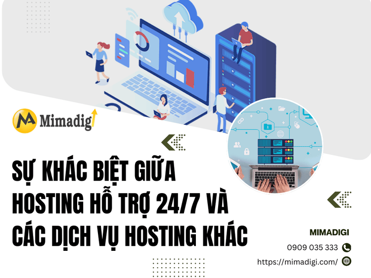 The difference between 24/7 support hosting and other hosting services at MIMA