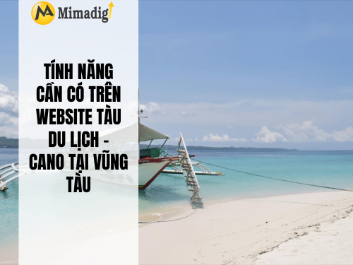 Thiết kế website tàu du lịch – cano Vũng Tàu tại mimadigi