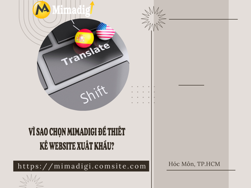 Website đa ngôn ngữ xuất khẩu tại mimadigi