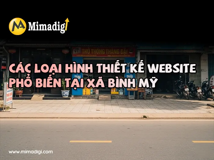 Thiết kế website Xã Bình Mỹ tại mimadigi
