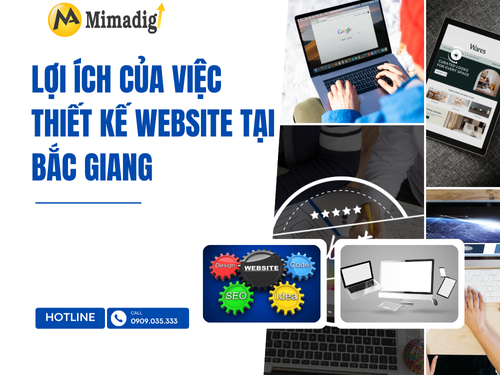 Thiết kế website tại Bắc Giang – Hỗ trợ chiến dịch quảng cáo của mimadigi