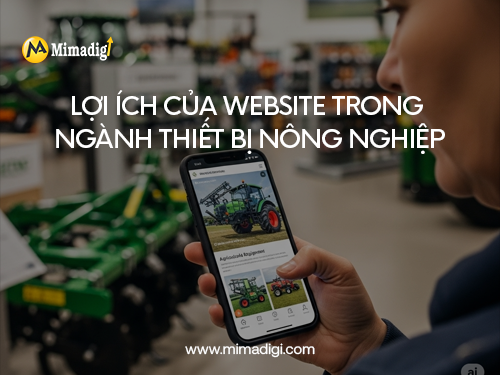 Thiết kế website cung cấp thiết bị nông nghiệp tại mimadigi