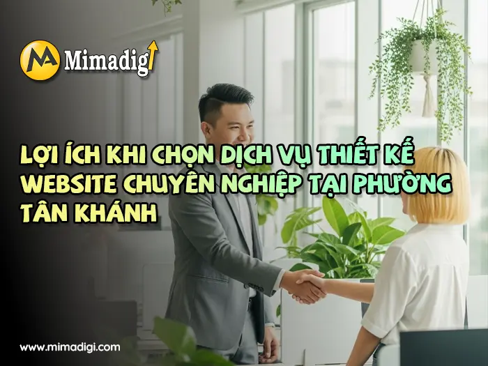 Thiết kế website Phường Tân Khánh tại mimadigi