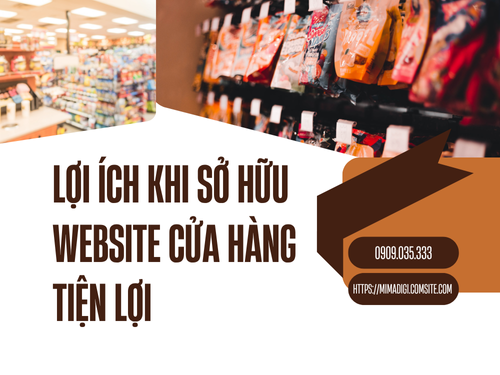 Thiết kế website cửa hàng tiện lợi mimadigi