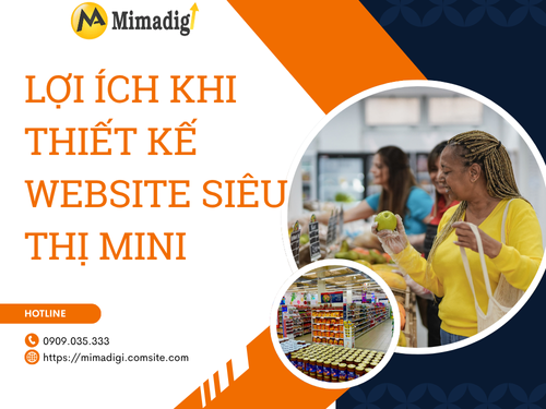 Thiết kế website siêu thị mini tại mimadigi