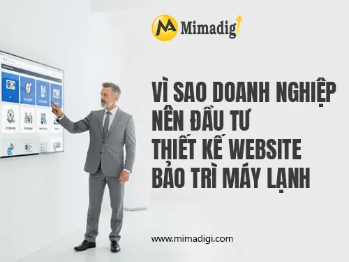 Thiết kế website dịch vụ bảo trì máy lạnh tại mimadigi