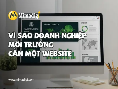 Thiết kế website dịch vụ môi trường tại mimadigi