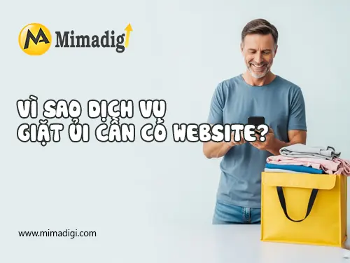 Thiết kế website dịch vụ giặt ủi – giặt sấy tại mimadigi