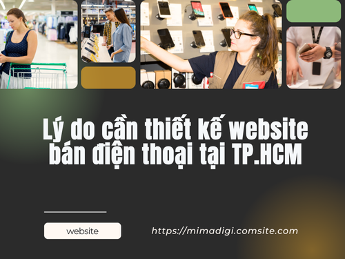 Thiết kế website cửa hàng điện thoại tại TP.HCM của mimadigi