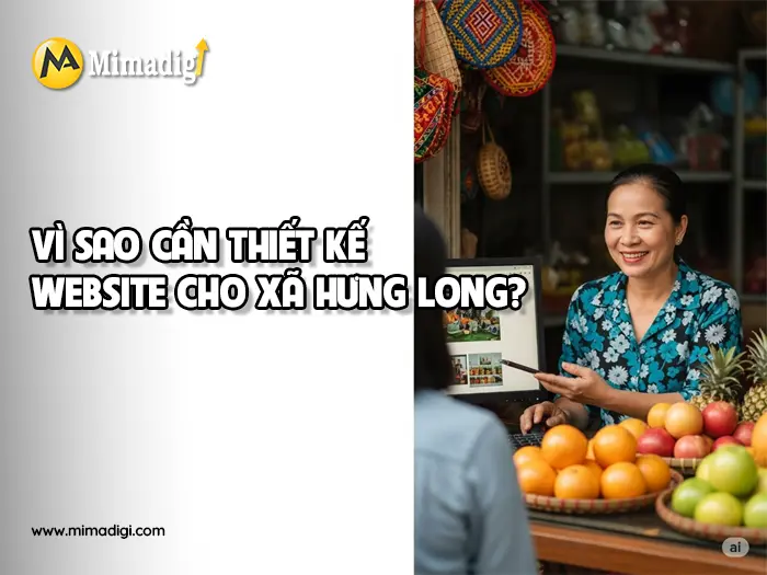 Thiết kế website Xã Hưng Long tại mimadigi