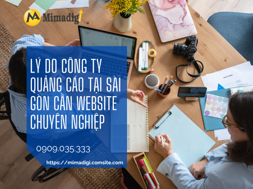Thiết kế website công ty quảng cáo tại Sài Gòn của mimadigi