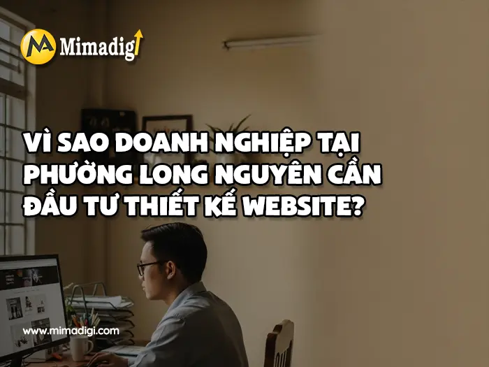 Thiết kế website Phường Long Nguyên tại mimadigi