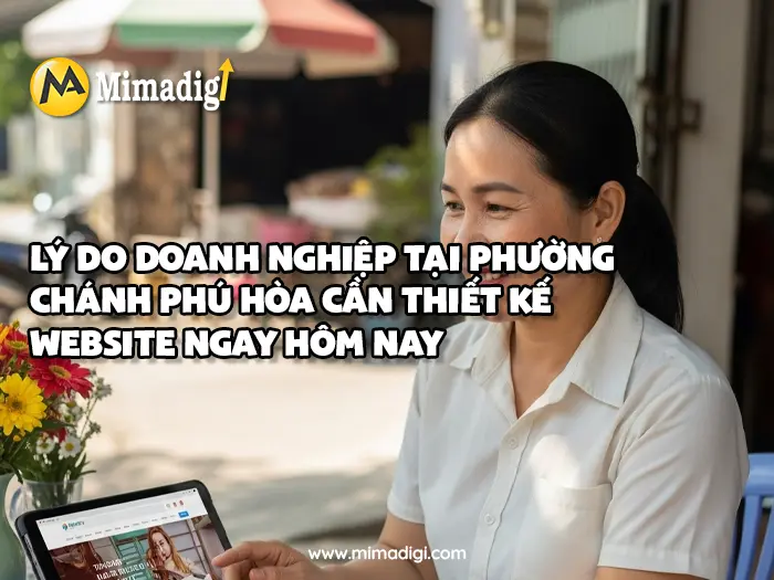 Thiết kế website Phường Chánh Phú Hòa tại mimadigi