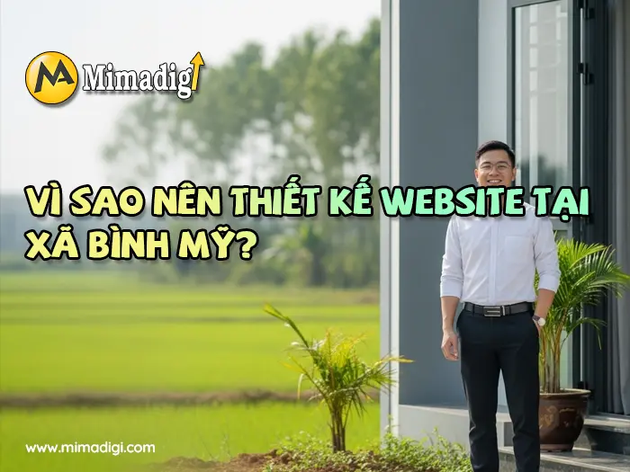 Thiết kế website Xã Bình Mỹ tại mimadigi